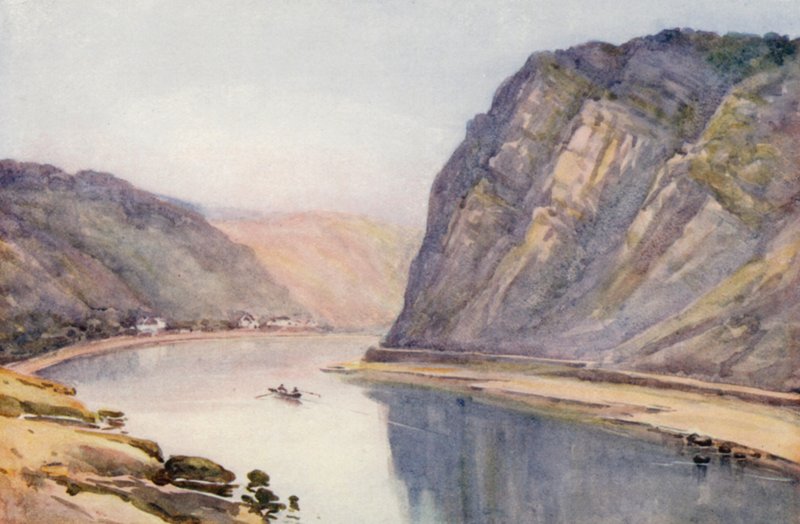 A Rajna: Lorelei (színes litográfia) alkotó: Effie Jardine