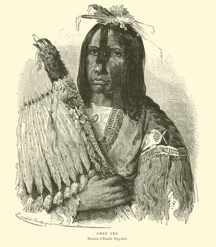 Cree főnöke alkotó: Emile Antoine Bayard