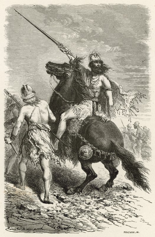 Harcosok a vaskorban alkotó: Emile Antoine Bayard