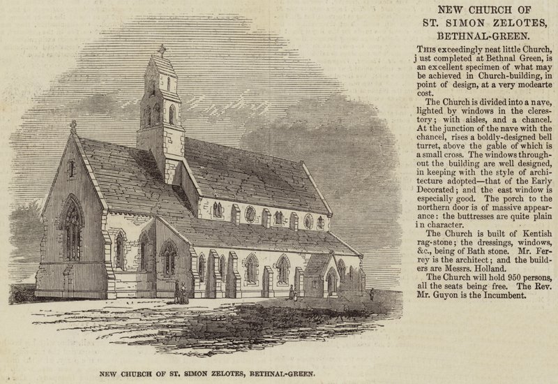 Zelóta Szent Simon új temploma, Bethnal-Green alkotó: English School