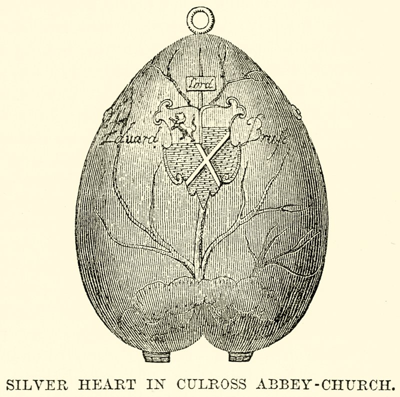 Ezüst szív a culrossi apátság-templomban alkotó: English School