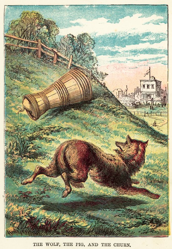 A farkas, a disznó és a churn alkotó: English School