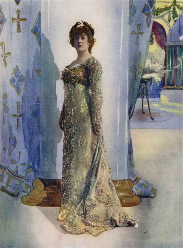 Madame Jane Hading a Több mint királynőben (színes fotó) alkotó: English Photographer