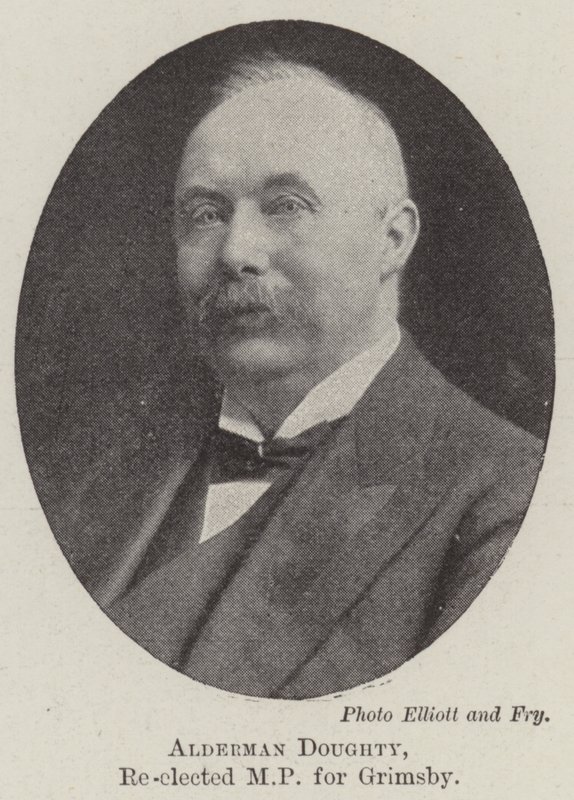 Alderman Doughty, Grimsby újraválasztott képviselője alkotó: English Photographer