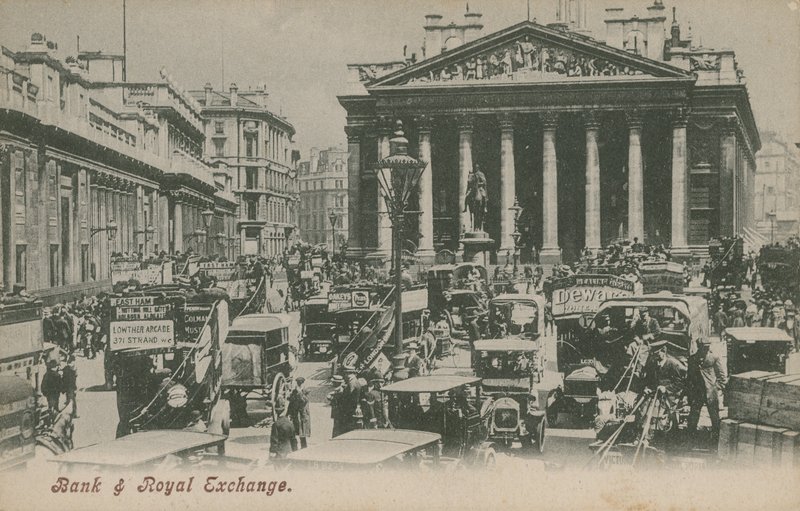 Bank és Royal Exchange, London alkotó: English Photographer