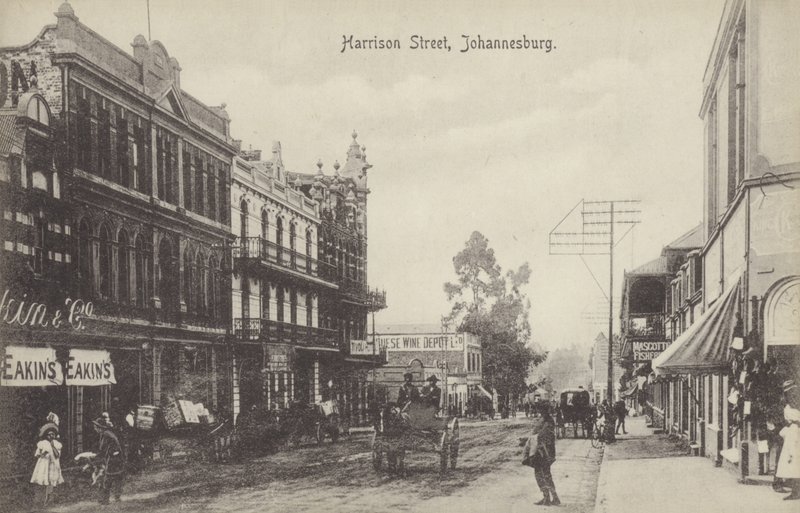 Harrison Street, Johannesburg (f/w fotó) alkotó: English Photographer