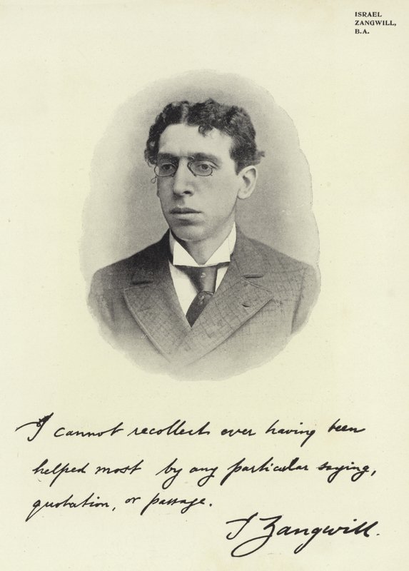 Israel Zangwill, BA alkotó: English Photographer