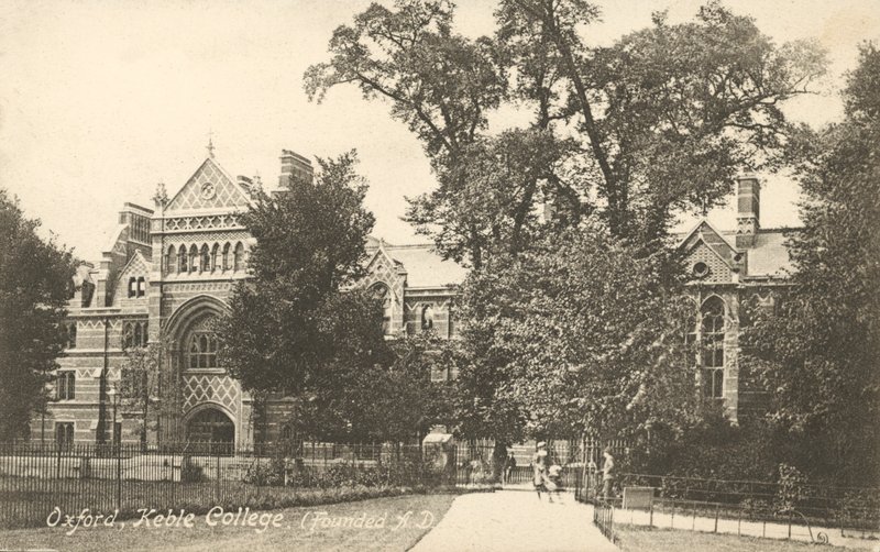 Keble College, Oxford (f/w fotó) alkotó: English Photographer