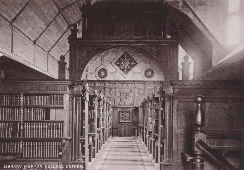 Könyvtár Merton College Oxford alkotó: English Photographer