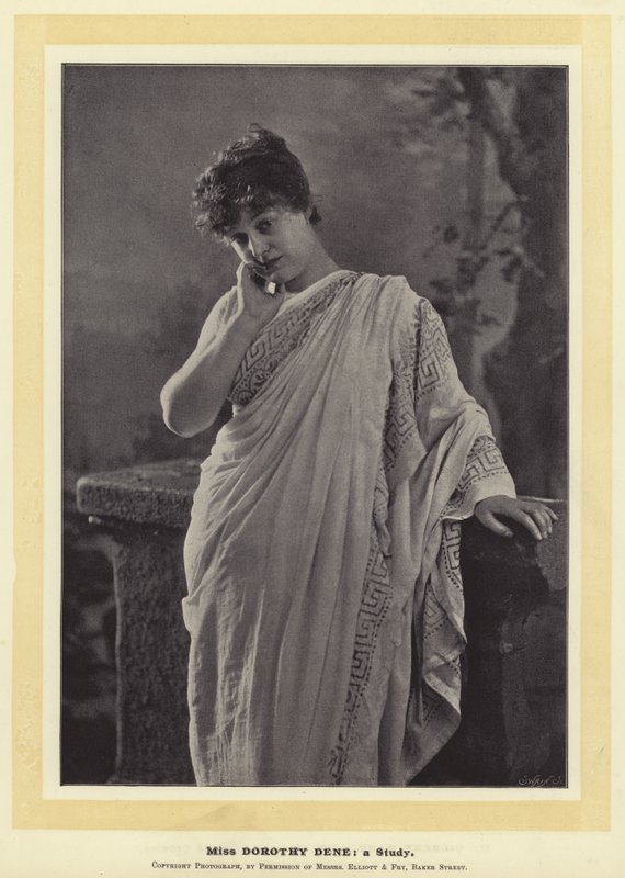 Miss Dorothy Dene: egy tanulmány alkotó: English Photographer