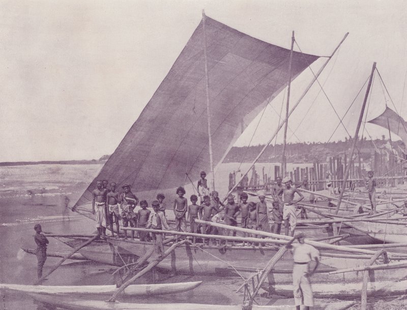 Natív halászhajók, Ceylon alkotó: English Photographer