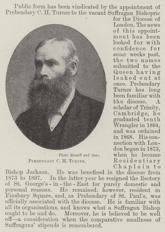 Prebendary C H Turner alkotó: English Photographer