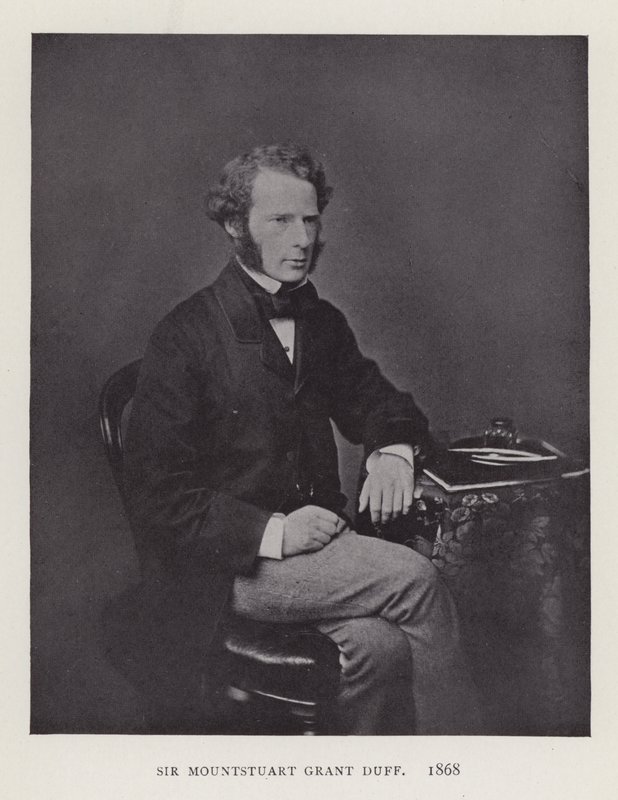 Sir Mountstuart Grant Duff, 1868 alkotó: English Photographer