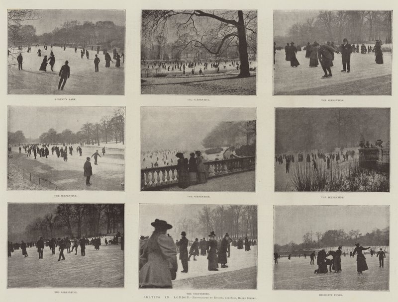 Korcsolyázás Londonban alkotó: English Photographer
