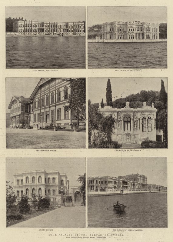 A török szultán néhány palotája alkotó: English Photographer