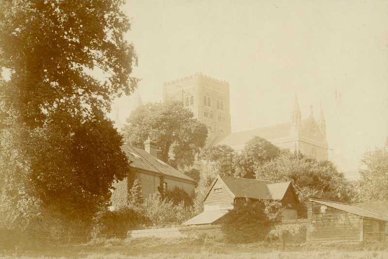St Albans Abbey (f/w fotó) alkotó: English Photographer