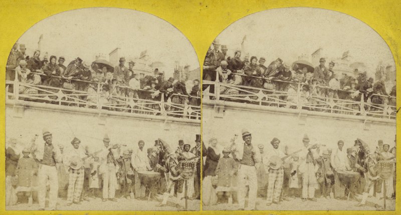 Sztereoszkópikus kép a Brighton Beachről alkotó: English Photographer