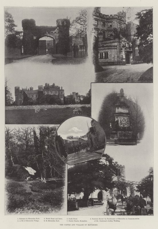 Hawarden kastélya és faluja alkotó: English Photographer