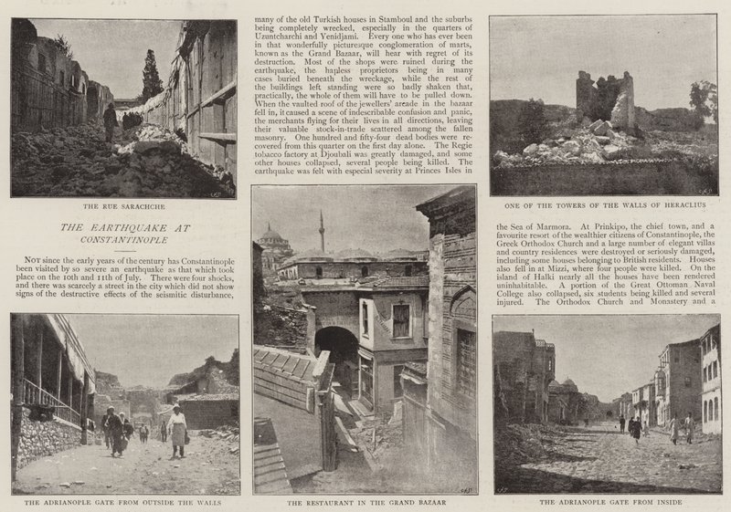 A földrengés Konstantinápolyban alkotó: English Photographer