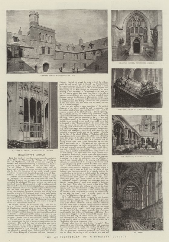 A Winchester College ötszázadik évfordulója alkotó: English Photographer