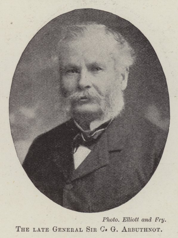 A néhai Sir C G Arbuthnot tábornok alkotó: English Photographer