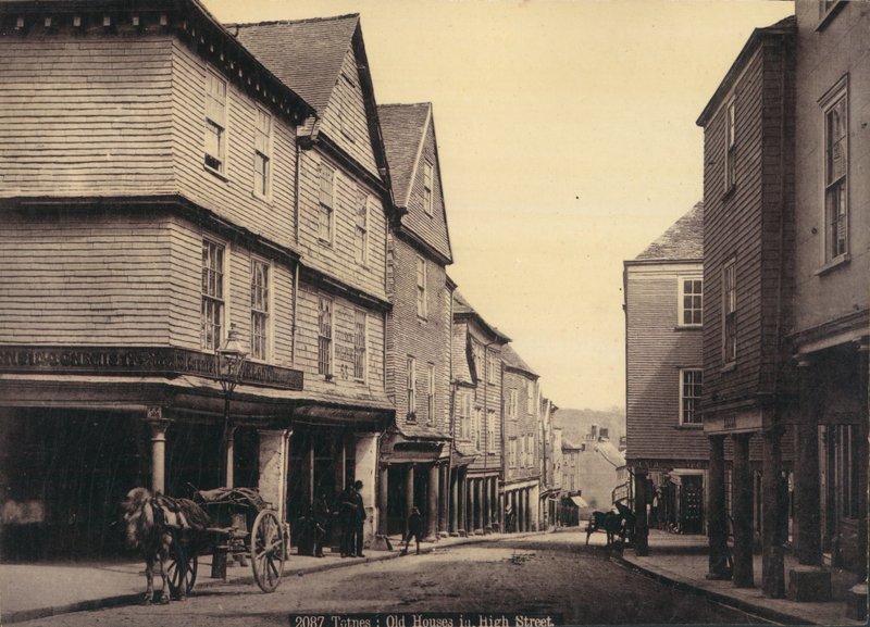 Totnes, régi házak a High Streeten alkotó: English Photographer
