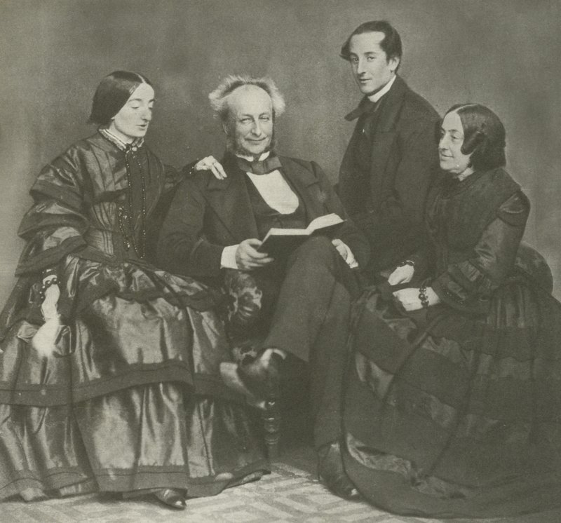 Viktoriánus családi csoport, 1857 alkotó: English Photographer