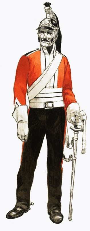 3. dragonyosezred 1812 katona alkotó: English School