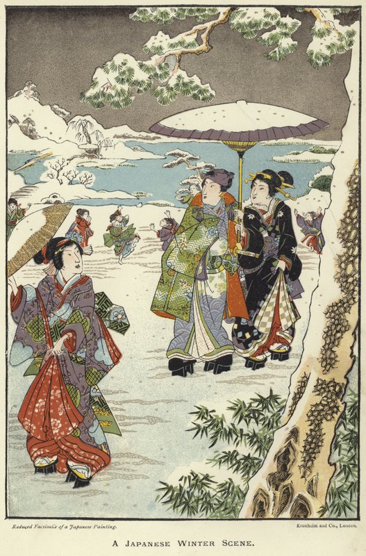 Japán téli jelenet alkotó: English School