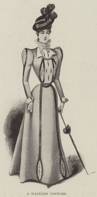 Sétáló jelmez (litho) alkotó: English School