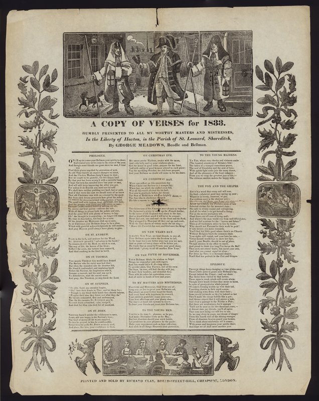 Versmásolat 1833-ból alkotó: English School
