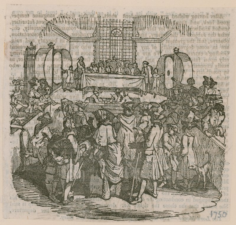 Egy lottó; 1750-ben kelt alkotó: English School
