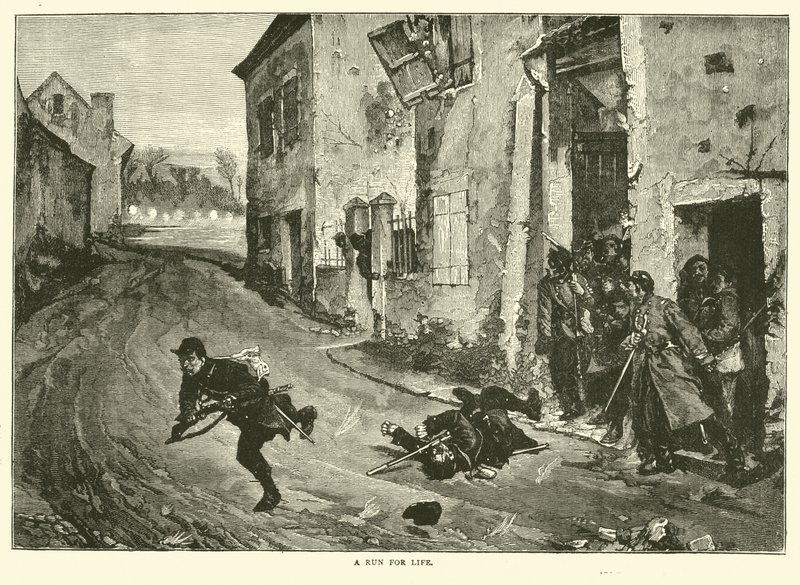 Futás az életért, 1871. máj alkotó: English School