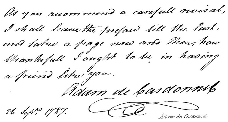 Adam de Cardonnel alkotó: English School