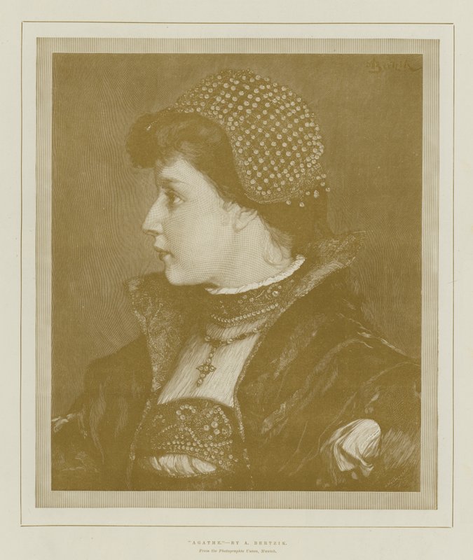Agathe (metszet) alkotó: English School