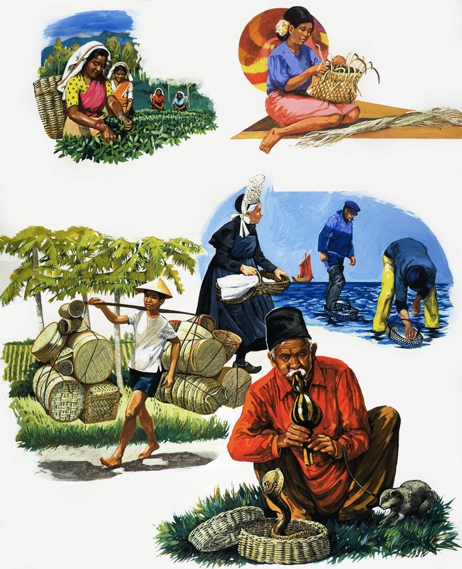 Mindenféle kosarak alkotó: English School