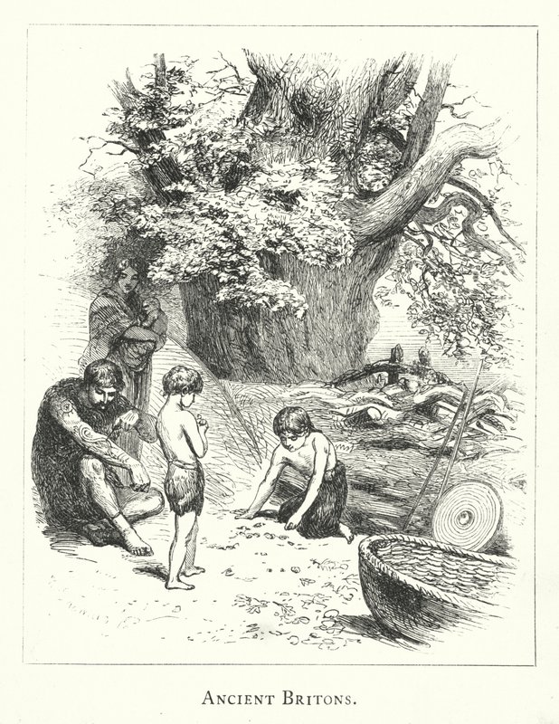 Ókori britek (metszet) alkotó: English School