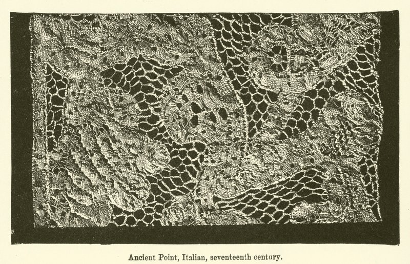 Ancient Point, olasz, tizenhetedik század (metszet) alkotó: English School