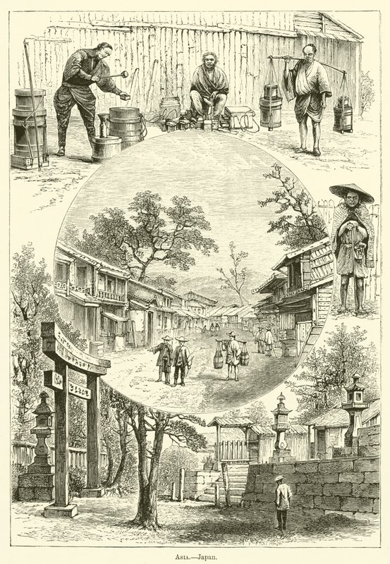 Ázsia, Japán (metszet) alkotó: English School