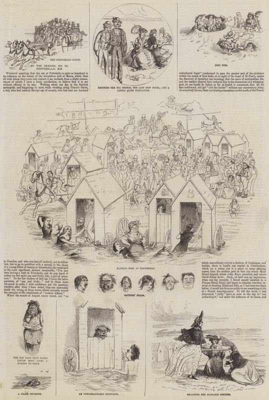 A tengerparton (metszet) alkotó: English School