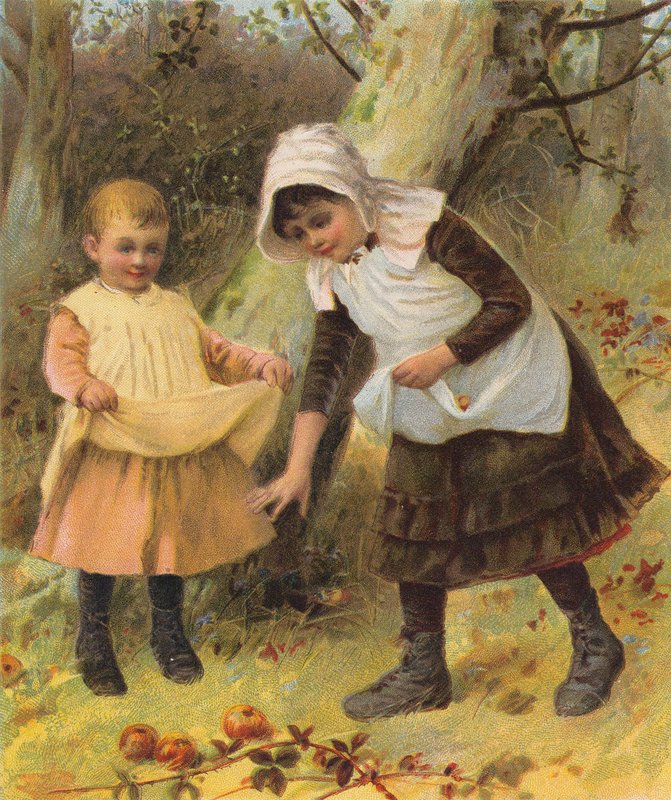 Ősz (chromolitho) alkotó: English School