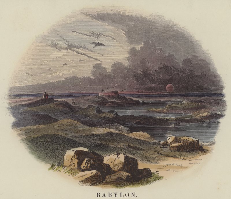 Babylon (színes metszet) alkotó: English School
