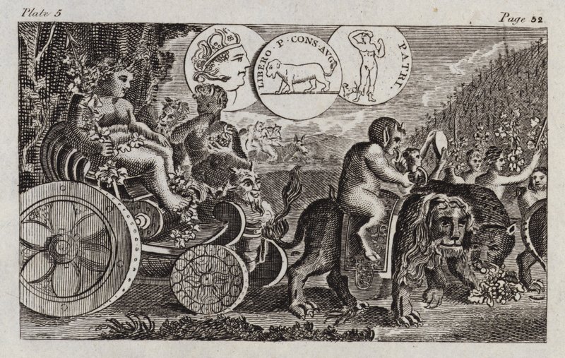 Bacchus (metszet) alkotó: English School