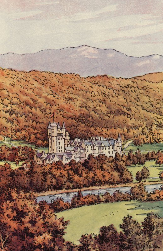 Balmoral kastély (színes litó) alkotó: English School