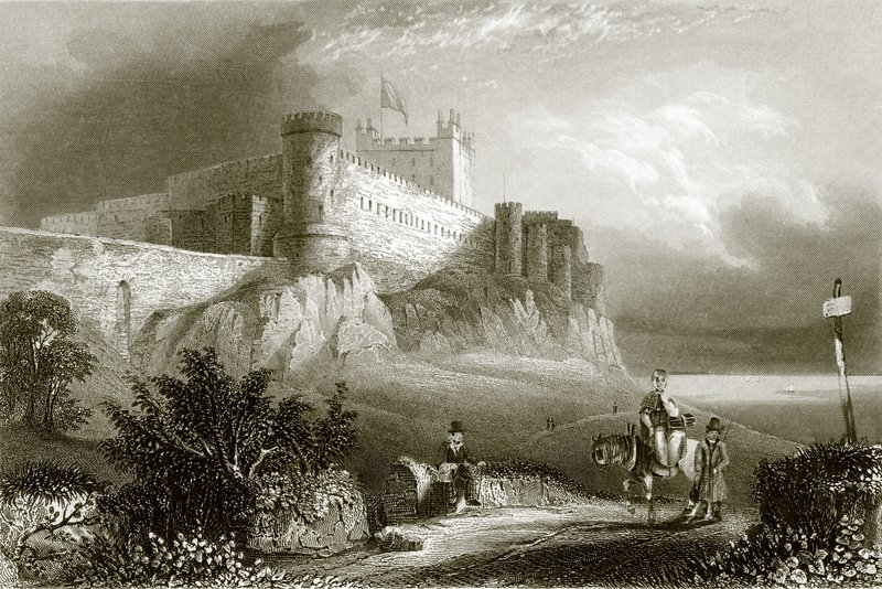 Bamburgh kastély alkotó: English School