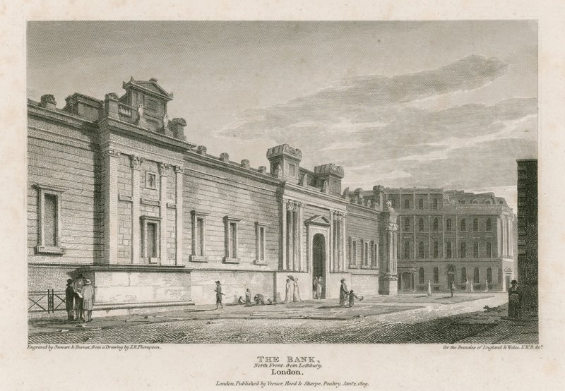 A Bank of England, Sir John Soanes fronton alkotó: English School