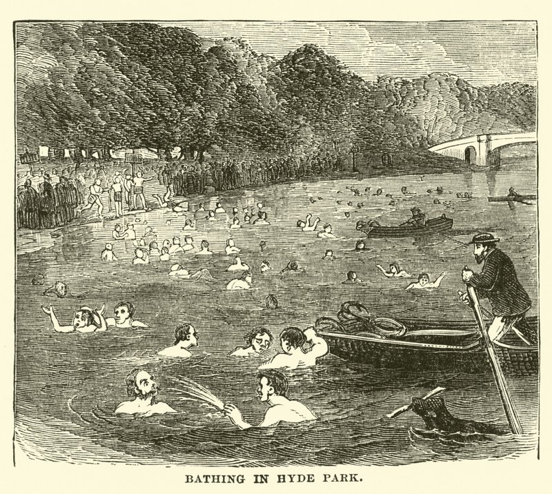 Fürdés a Hyde Parkban alkotó: English School