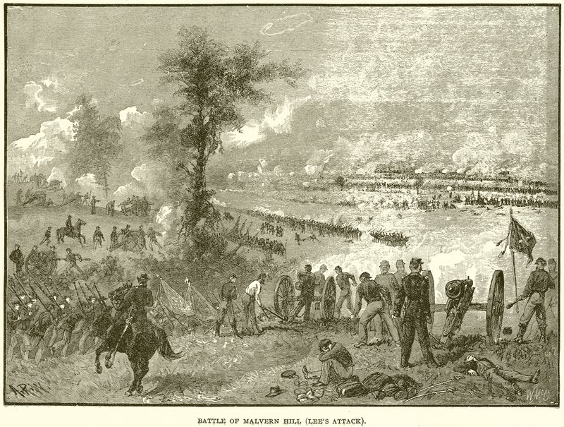 Malvern Hill-i csata (Lees Attack) alkotó: English School