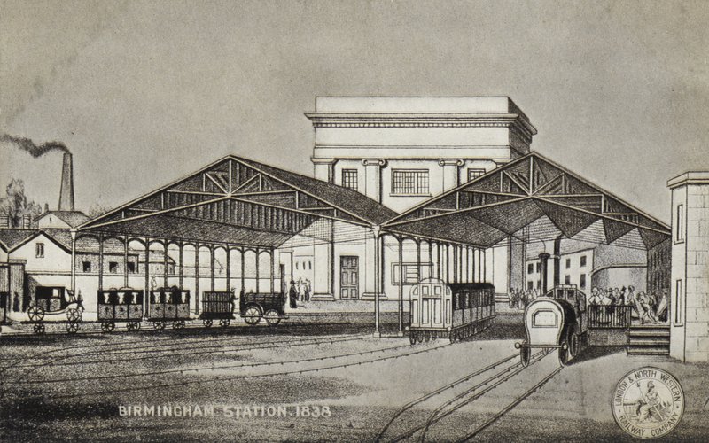 Birmingham állomás, 1838 alkotó: English School
