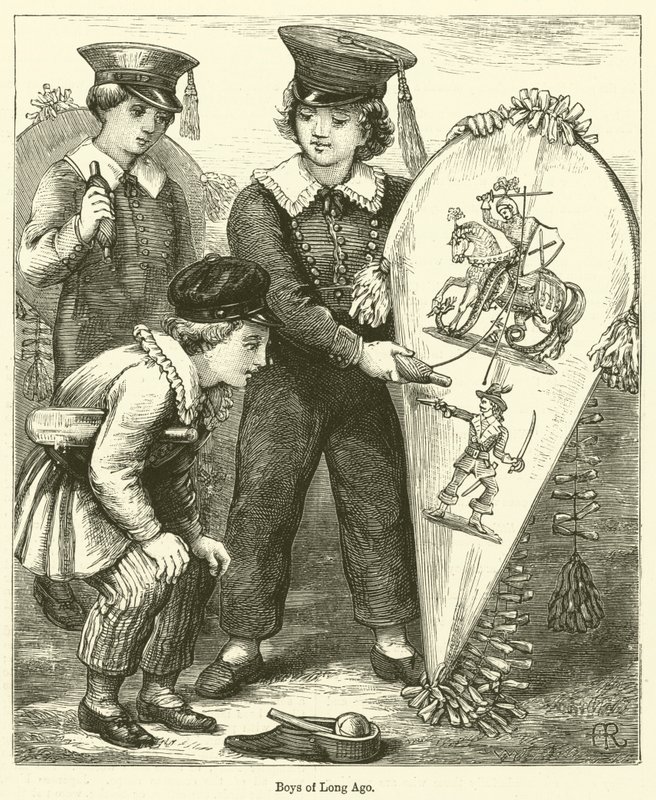 Réges-régi fiúk (metszet) alkotó: English School